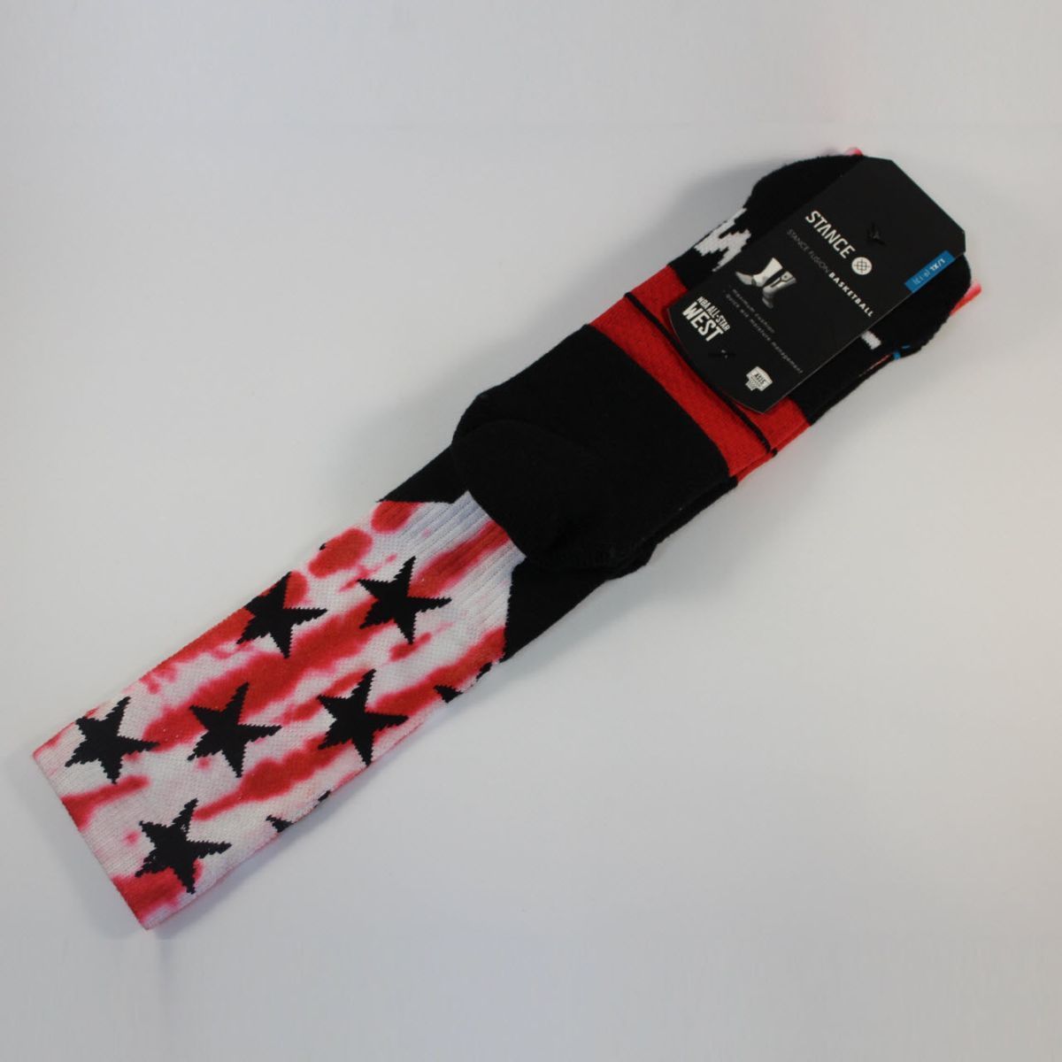 Шкарпетки баскетбольні Stance NBA All-Star West Crew Basketball Socks Black Red M9944ALW-RED, L (42-46), В наявності, доставка 1-2 дні