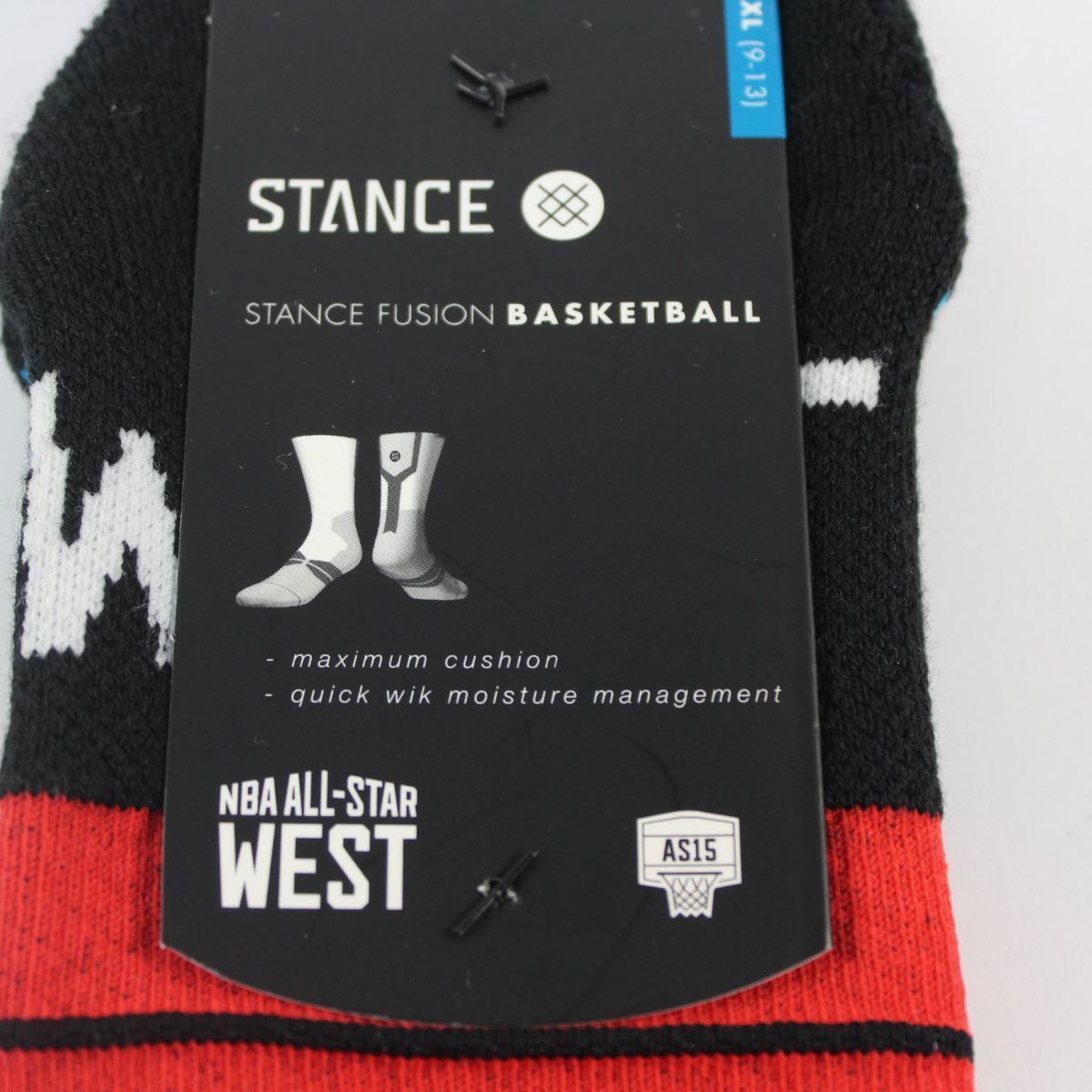 Шкарпетки баскетбольні Stance NBA All-Star West Crew Basketball Socks Black Red M9944ALW-RED, L (42-46), В наявності, доставка 1-2 дні