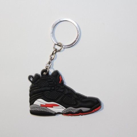 Брелок Jordan 8 Retro Black, OneSize (універсальний), В наявності, доставка 1-2 дні