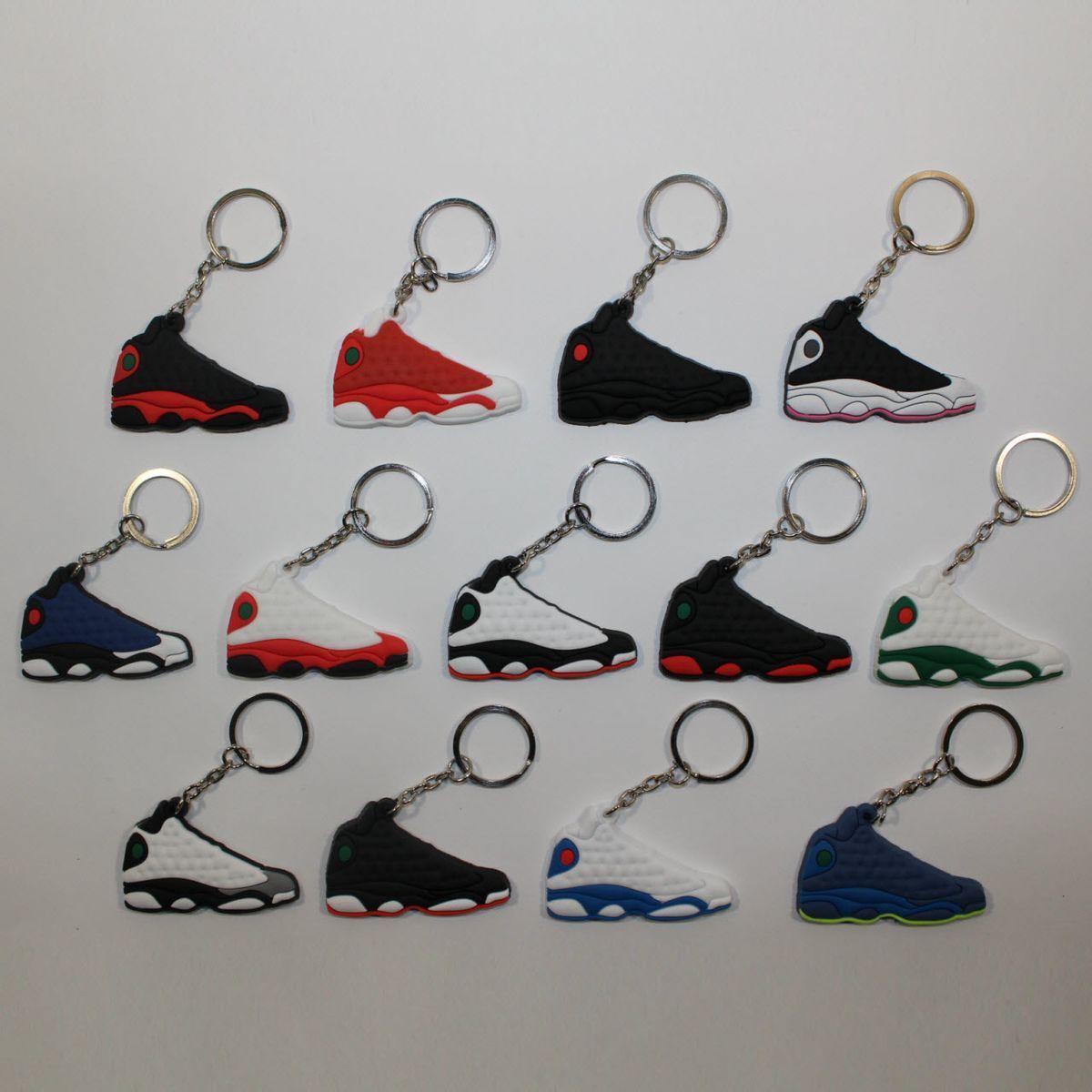 Брелок Jordan 13 Retro White Green, OneSize (універсальний), В наявності, доставка 1-2 дні