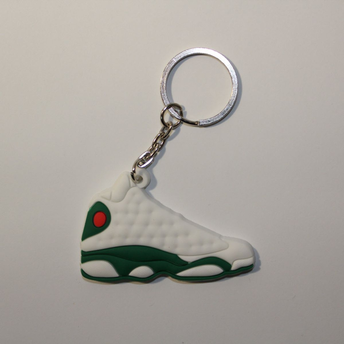 Брелок Jordan 13 Retro White Green, OneSize (універсальний), В наявності, доставка 1-2 дні