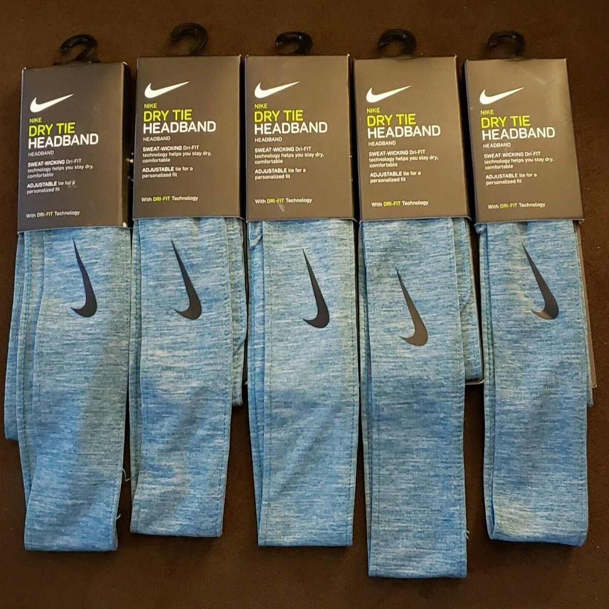 Пов'язка на голову Nike Dry Tie Dri-Fit Headband Teal NJNI03374OS, OneSize (універсальний), В наявності, доставка 1-2 дні