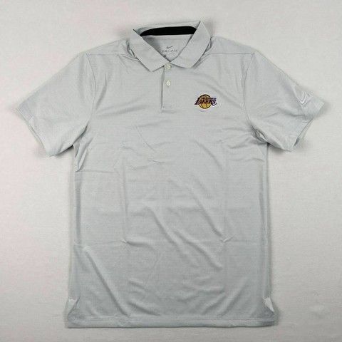 Поло Nike NBA Los Angeles Lakers Dri-FIT Light Grey BV6846-043, S, В наявності, доставка 1-2 дні