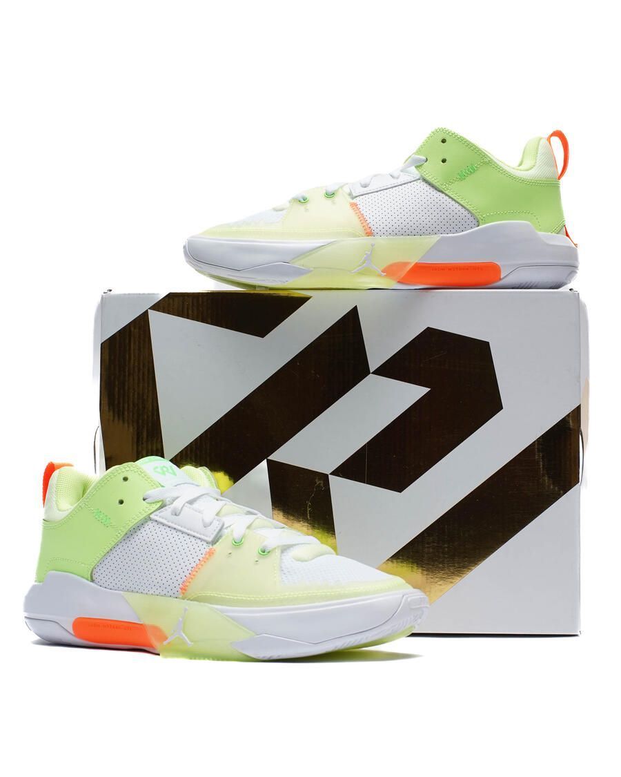 Кросівки баскетбольні Jordan One Take 5 White Rage Green FD2335-103, 42, В наявності, доставка 1-2 дні