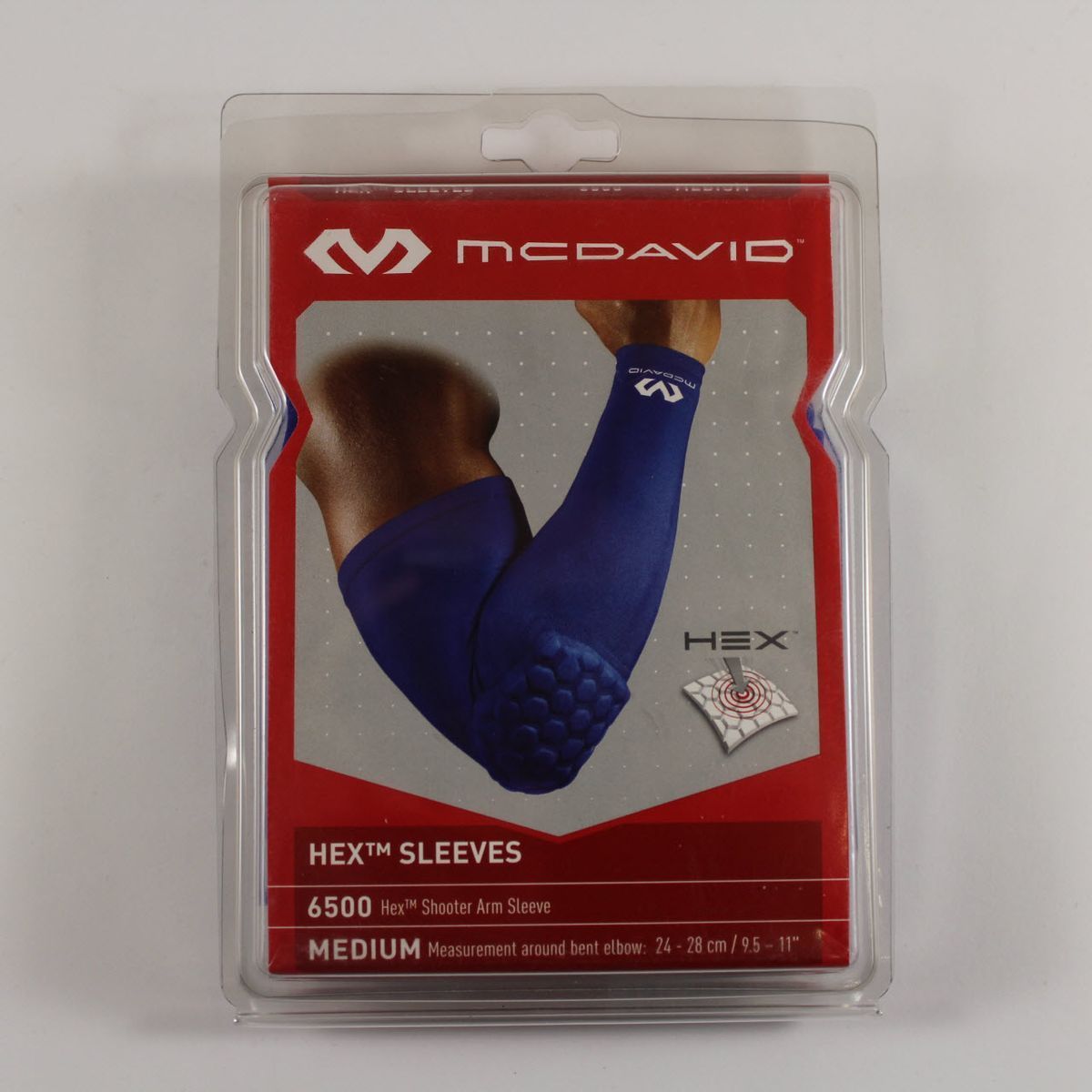 Нарукавник з захистом ліктя McDavid 6500 HEX Shooter Arm Sleeve Royal, M, В наявності, доставка 1-2 дні
