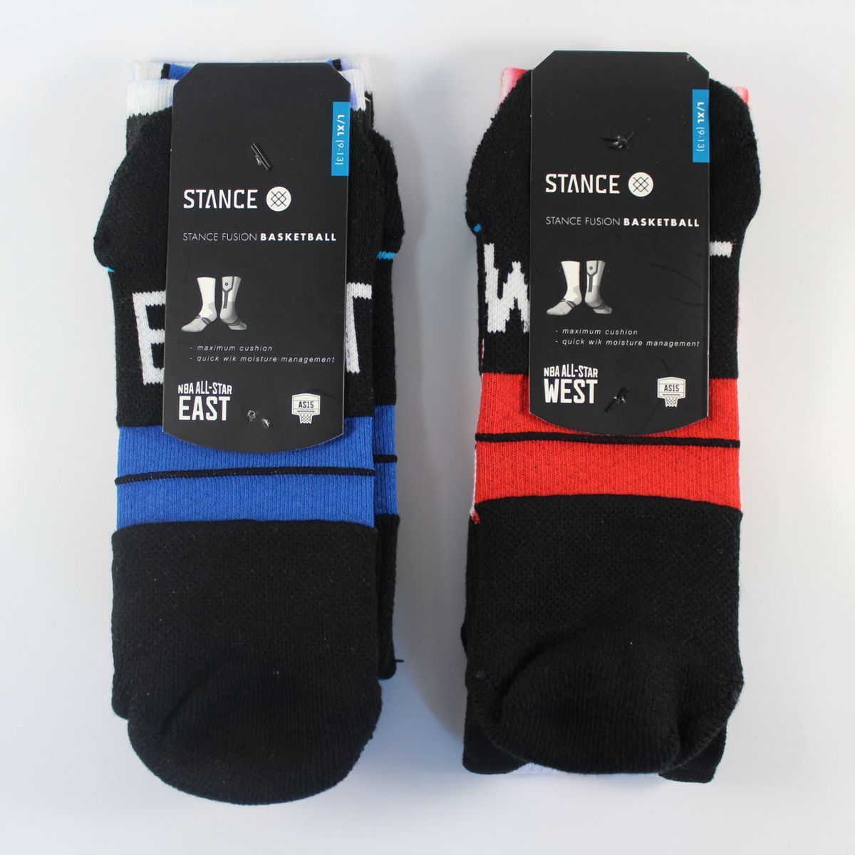Шкарпетки баскетбольні Stance NBA All-Star East Crew Basketball Socks Black Blue M9944ALE-BLU, L (42-46), В наявності, доставка 1-2 дні