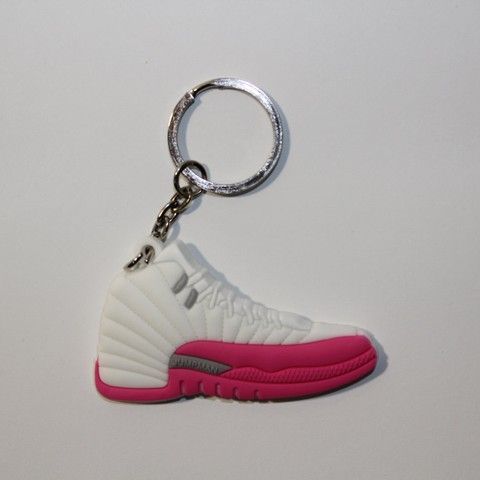Брелок Jordan 12 Retro White Pink, OneSize (універсальний), В наявності, доставка 1-2 дні