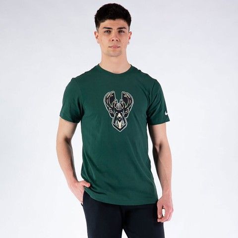 Футболка чоловіча Nike Dri-FIT NBA CHRM Logo Bucks Green CZ7283-323, XL, В наявності, доставка 1-2 дні