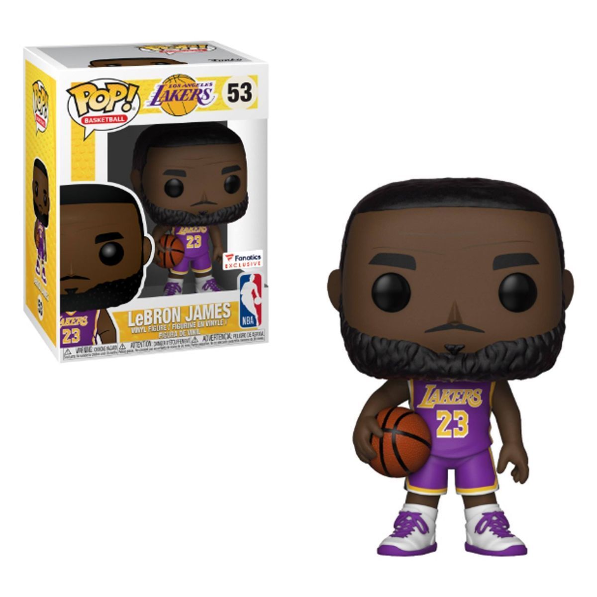 Колекційна фігурка Funko Pop NBA Lebron James #53 - Los Angeles Lakers Purple (36694), 4'' (10 см), В наявності, доставка 1-2 дні