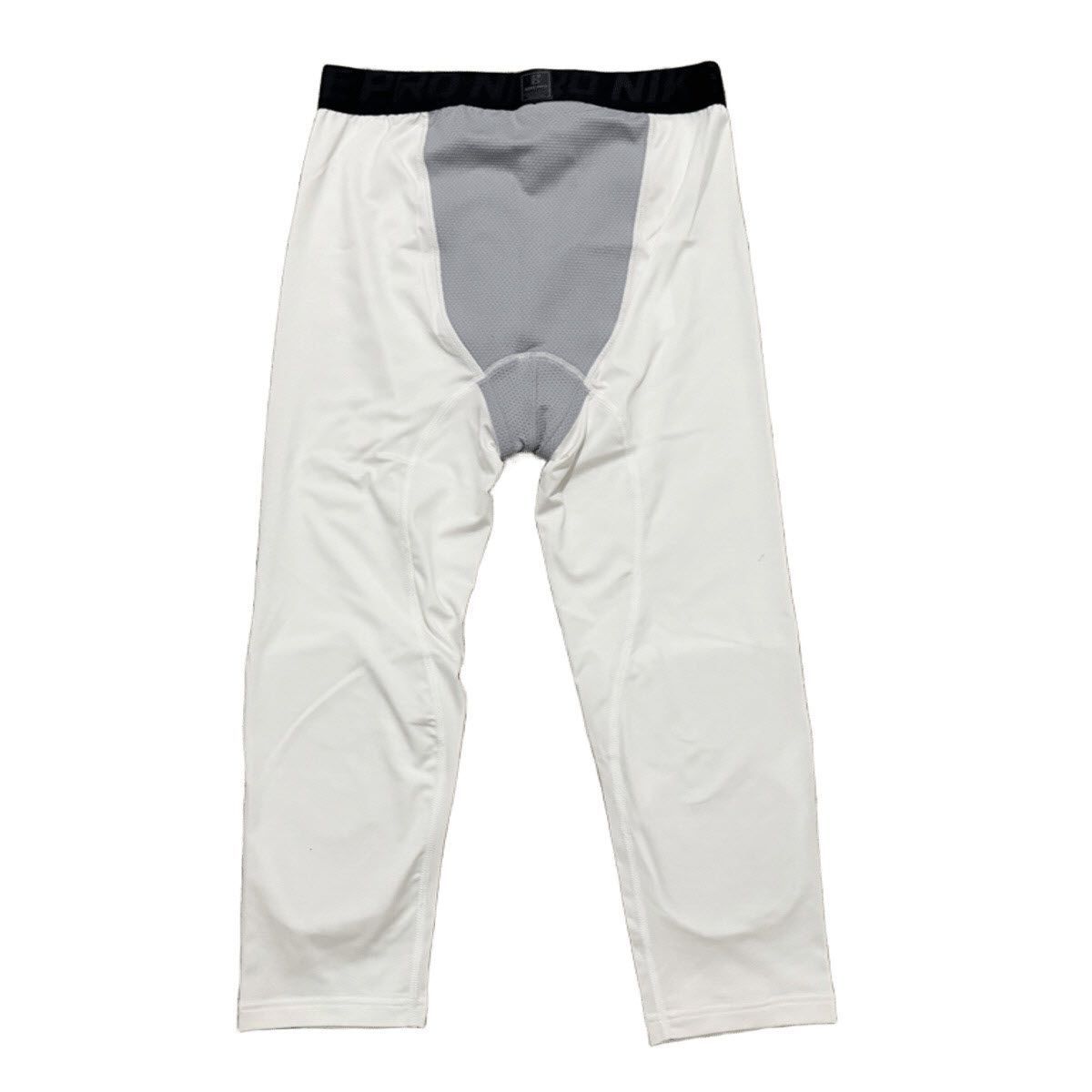 Лосіни компресійні з захистом Nike Pro Hyperstrong NBA Basketball Compression Padded 3/4 Pants White AA0755-100, XL, В наявності, доставка 1-2 дні