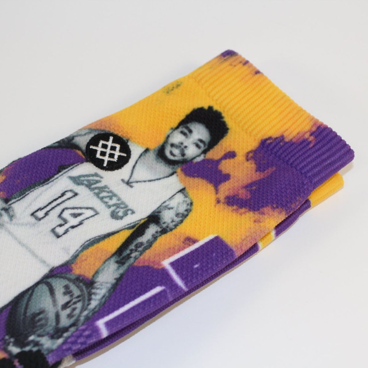 Шкарпетки баскетбольні Stance NBA Brandon Ingram Los Angeles Lakers Crew Basketball Socks Purple Yellow M559D6BRA-PUR, L (42-46), В наявності, доставка 1-2 дні