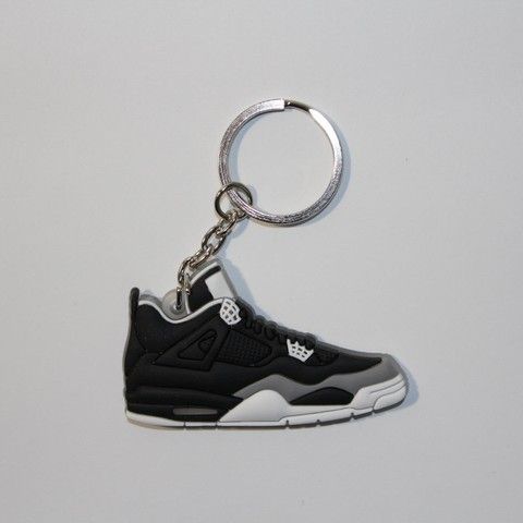 Брелок Jordan 4 Retro Black Grey, OneSize (універсальний), В наявності, доставка 1-2 дні