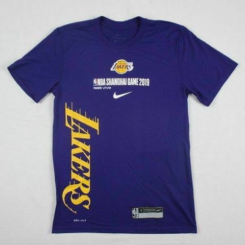 Футболка чоловіча Nike NBA Los Angeles Lakers Dri-FIT Purple AH9223-547, S, В наявності, доставка 1-2 дні
