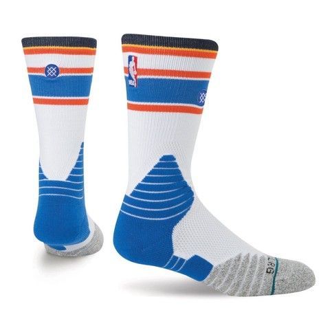 Шкарпетки баскетбольні Stance NBA Oklahoma City Thunder Core Crew Basketball Socks White M559C5CCTH-WHT, L (42-46), В наявності, доставка 1-2 дні