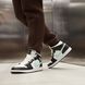 Кросівки Jordan 1 Mid White Green Glow DQ8426-103, 45, В наявності, доставка 1-2 дні