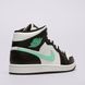 Кросівки Jordan 1 Mid White Green Glow DQ8426-103, 45, В наявності, доставка 1-2 дні