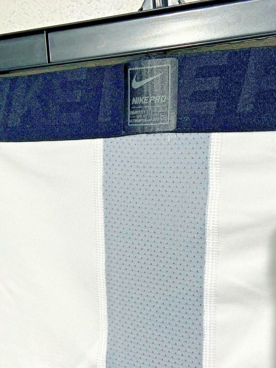 Лосіни компресійні з захистом Nike Pro Hyperstrong NBA Basketball Compression Padded 3/4 Pants White AA0755-100, XL, В наявності, доставка 1-2 дні
