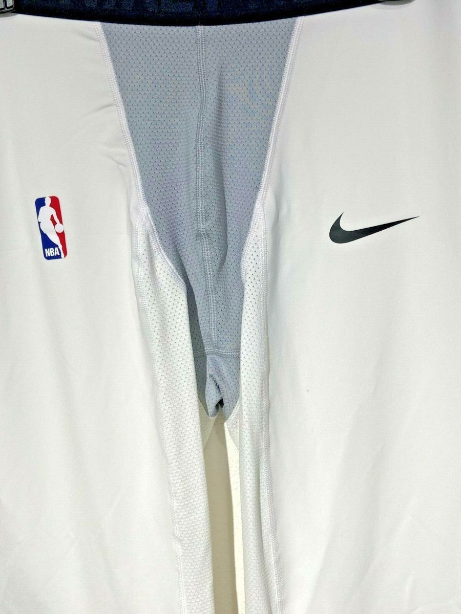 Лосіни компресійні з захистом Nike Pro Hyperstrong NBA Basketball Compression Padded 3/4 Pants White AA0755-100, XL, В наявності, доставка 1-2 дні