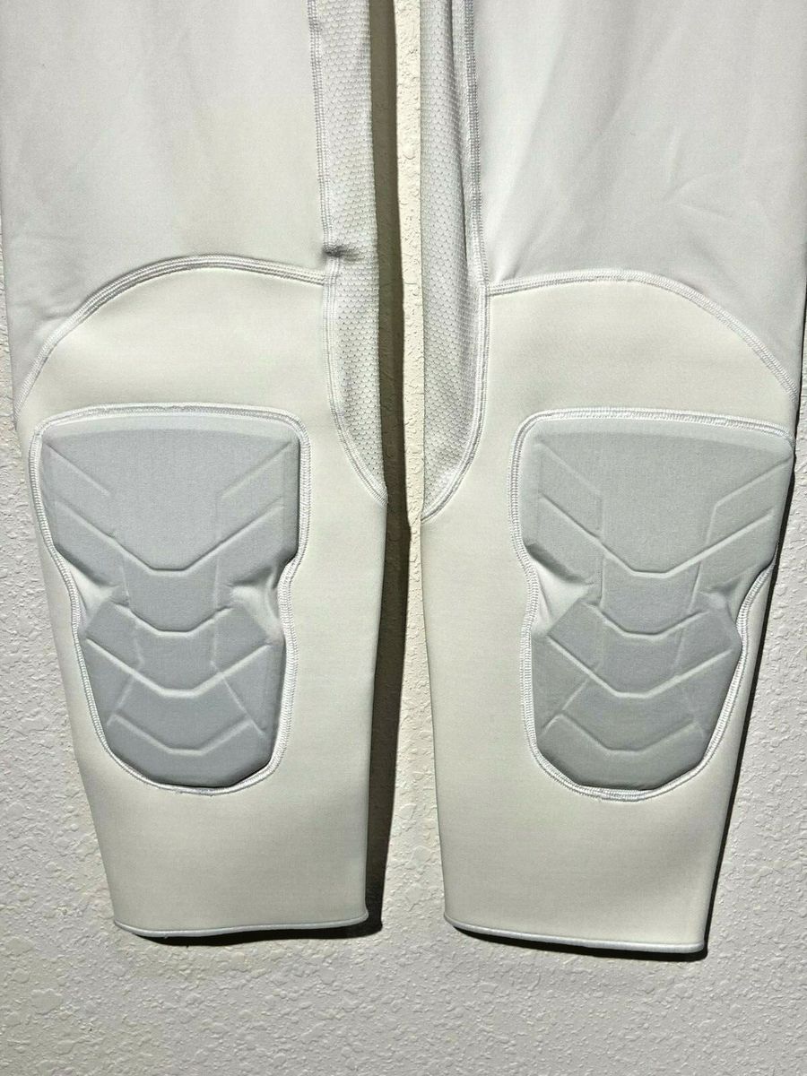 Лосіни компресійні з захистом Nike Pro Hyperstrong NBA Basketball Compression Padded 3/4 Pants White AA0755-100, XL, В наявності, доставка 1-2 дні