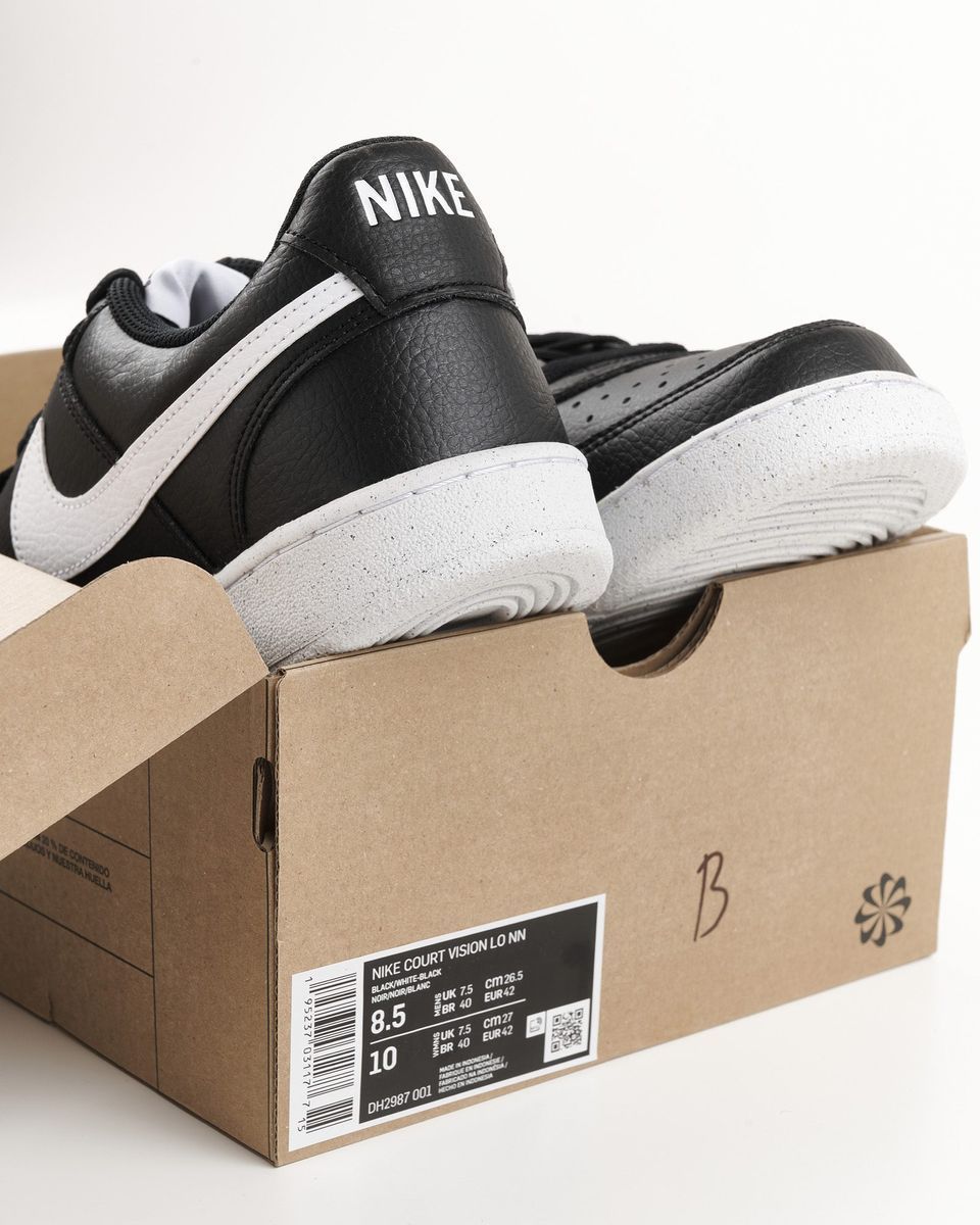Кросівки унісекс Nike Court Vision Lo NN Black DH2987-001, 41, В наявності, доставка 1-2 дні
