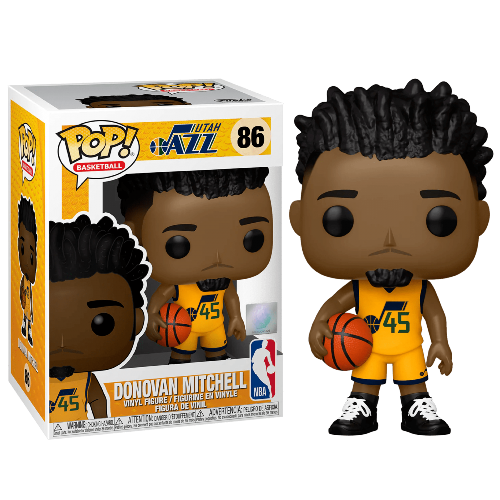 Колекційна фігурка Funko Pop NBA Donovan Mitchell #86 - Utah Jazz Yellow (50819), 4'' (10 см), В наявності, доставка 1-2 дні