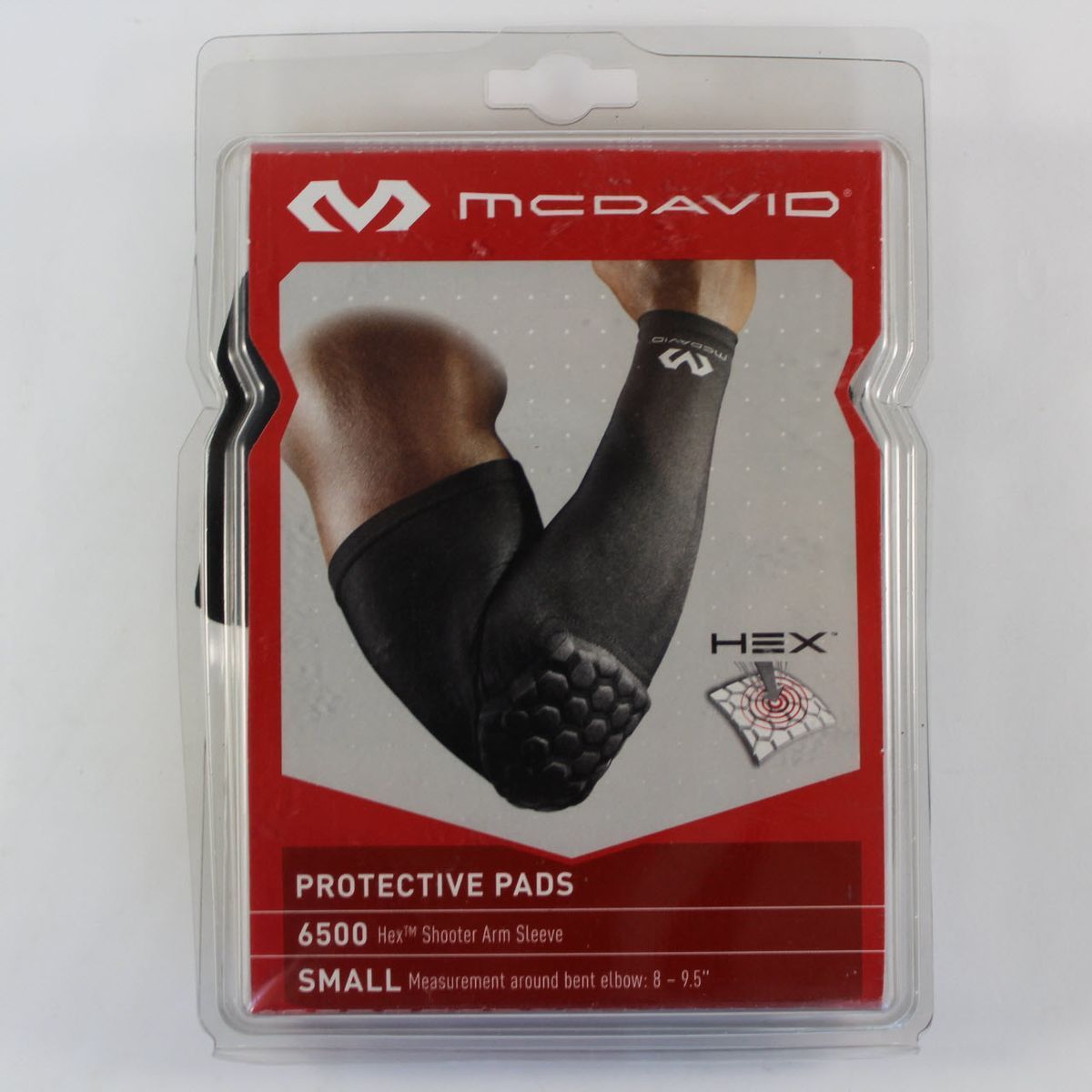 Нарукавник з захистом ліктя McDavid 6500 HEX Shooter Arm Sleeve Black, S, В наявності, доставка 1-2 дні