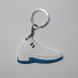 Брелок Jordan 12 Retro White Blue, OneSize (універсальний), В наявності, доставка 1-2 дні