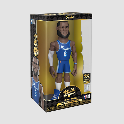 Колекційна фігурка Funko Gold NBA Lebron James - Los Angeles Lakers Blue (61872) - 30 см, 12'' (30.5 см), В наявності, доставка 1-2 дні
