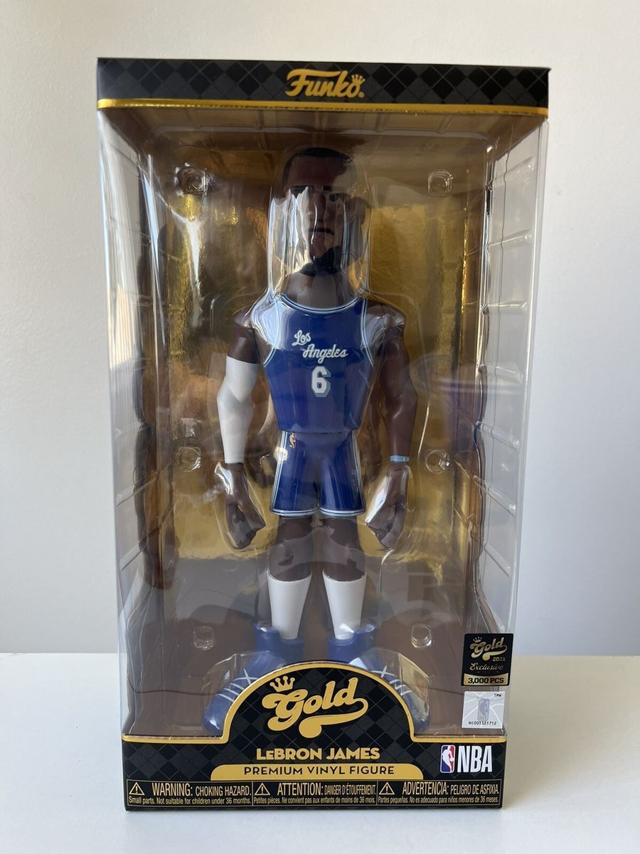 Колекційна фігурка Funko Gold NBA Lebron James - Los Angeles Lakers Blue (61872) - 30 см, 12'' (30.5 см), В наявності, доставка 1-2 дні